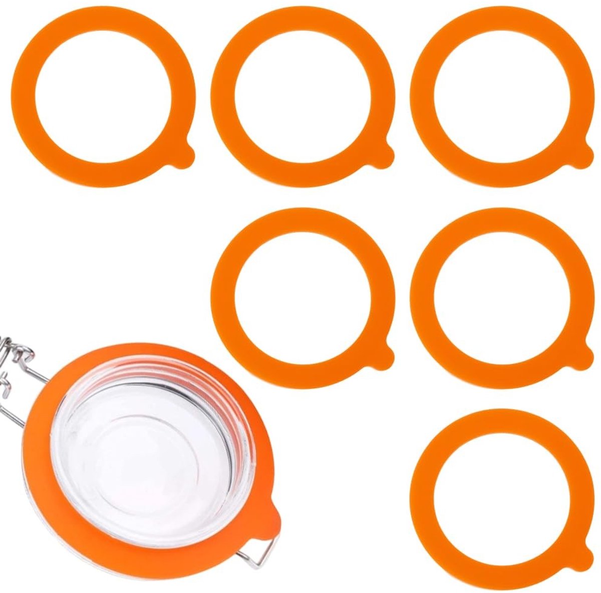 Dailygoods - Set van 14 Herbruikbare Siliconen Potpakkingen