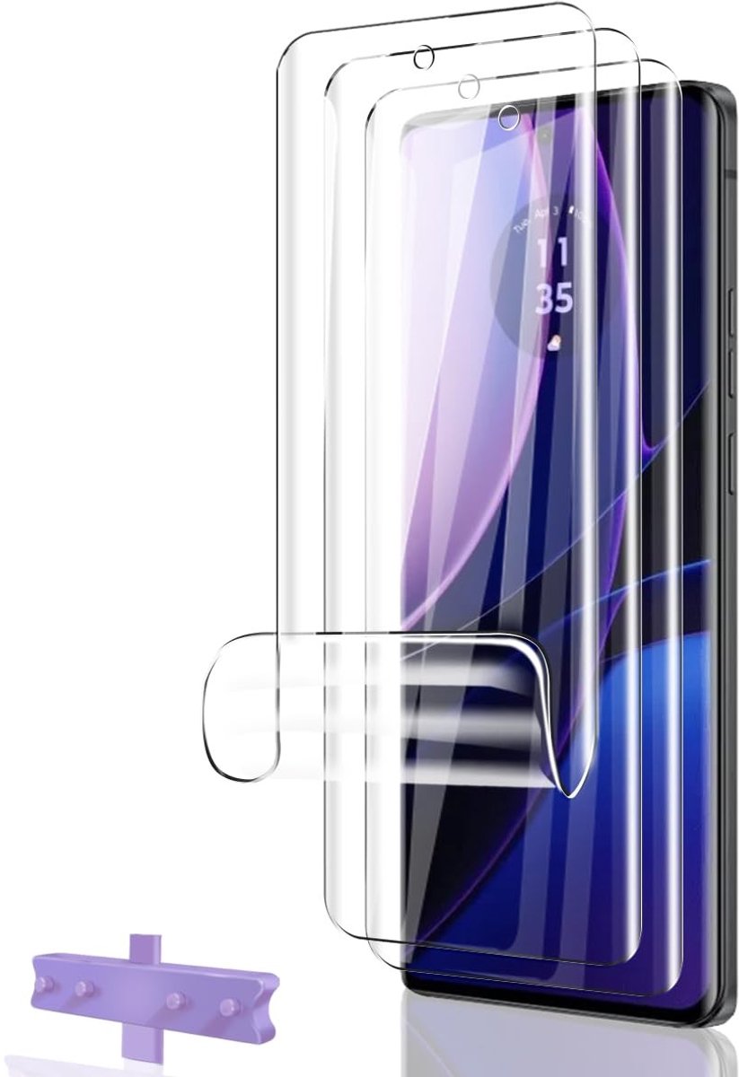Dailygoods - Displaybeschermfolie voor Moto Edge 40 - 3 Stuks