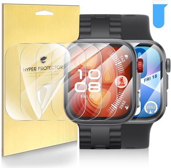 Dailygoods - Innovra - Dailygoods - 5 Stuks Schermbeschermer voor Huawei Watch Fit 4/Fit 4 Pro Krasbestendig