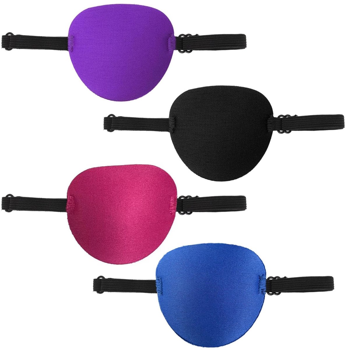Dailygoods - Set van 4 Verstelbare Zachte Oogkleppen voor Amblyopie
