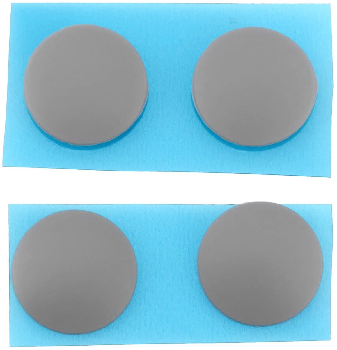 Dailygoods - 4 Stuks Rubber Voetjes voor Laptop met Antislip Ondersteuning (Grijs)