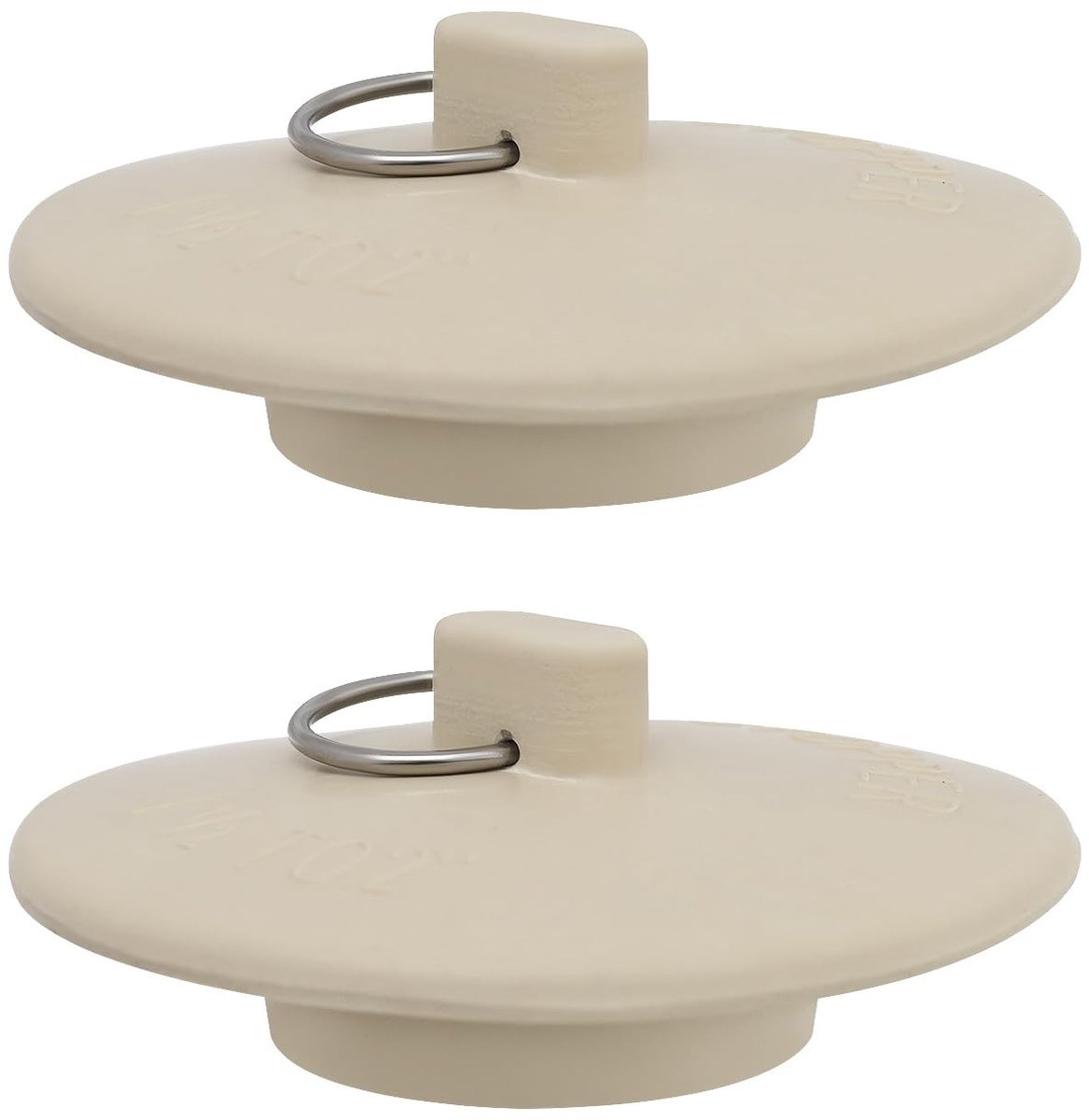Dailygoods - 2 stuks Rubber Gootsteenstopper voor Afvoer 77mm
