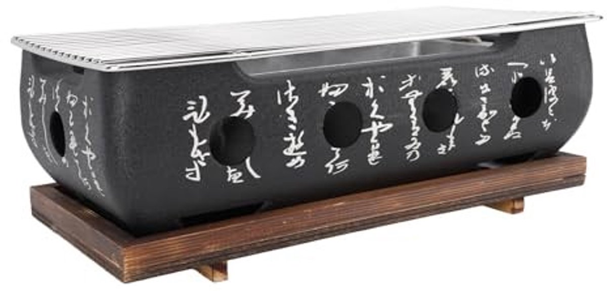 Dailygoods - Mini Japanse Houtskool BBQ Grill voor Kamperen en Picknicks
