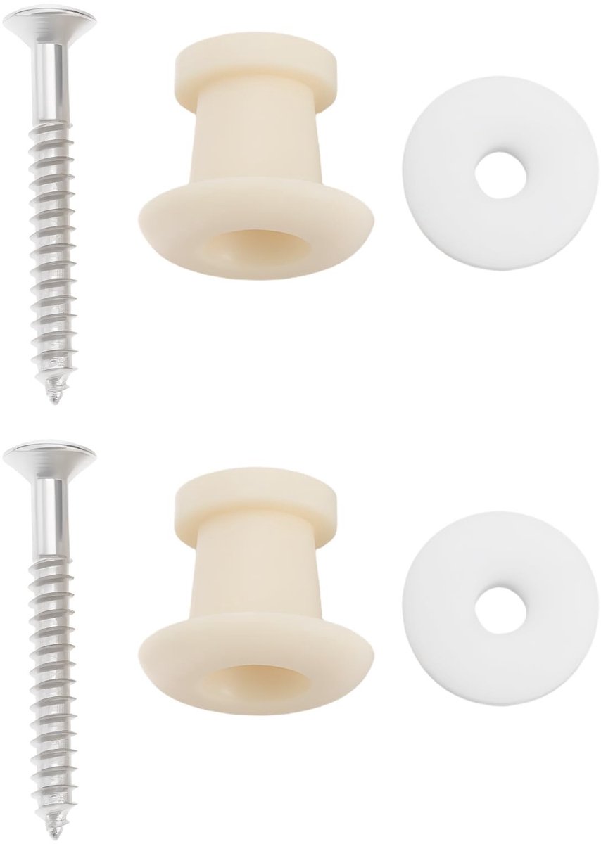 Dailygoods - 2Pcs Paddestoel Hoofd Gitaar Strap Lock Knoppen voor Gitaar