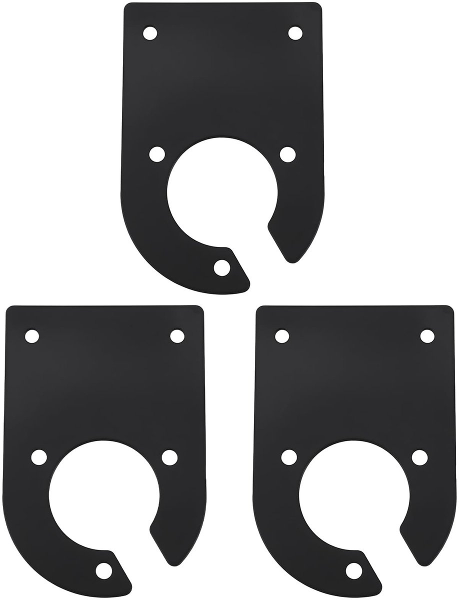 Dailygoods - Set van 3 Slepen Socket Montageplaten voor 7 & 13 Pins