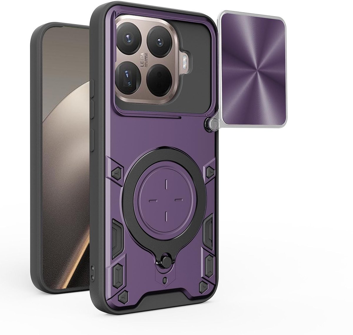 Dailygoods - Schokbestendig Hoesje met Standaard voor Xiaomi 15T Pro