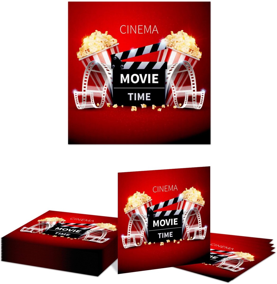 Dailygoods - Papieren Servetten Cinema Thema, 20 Stuks