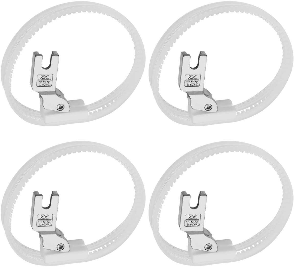 Dailygoods - 4 Stuks Dubbele Ring Roller Naaivoet voor Naaimachines
