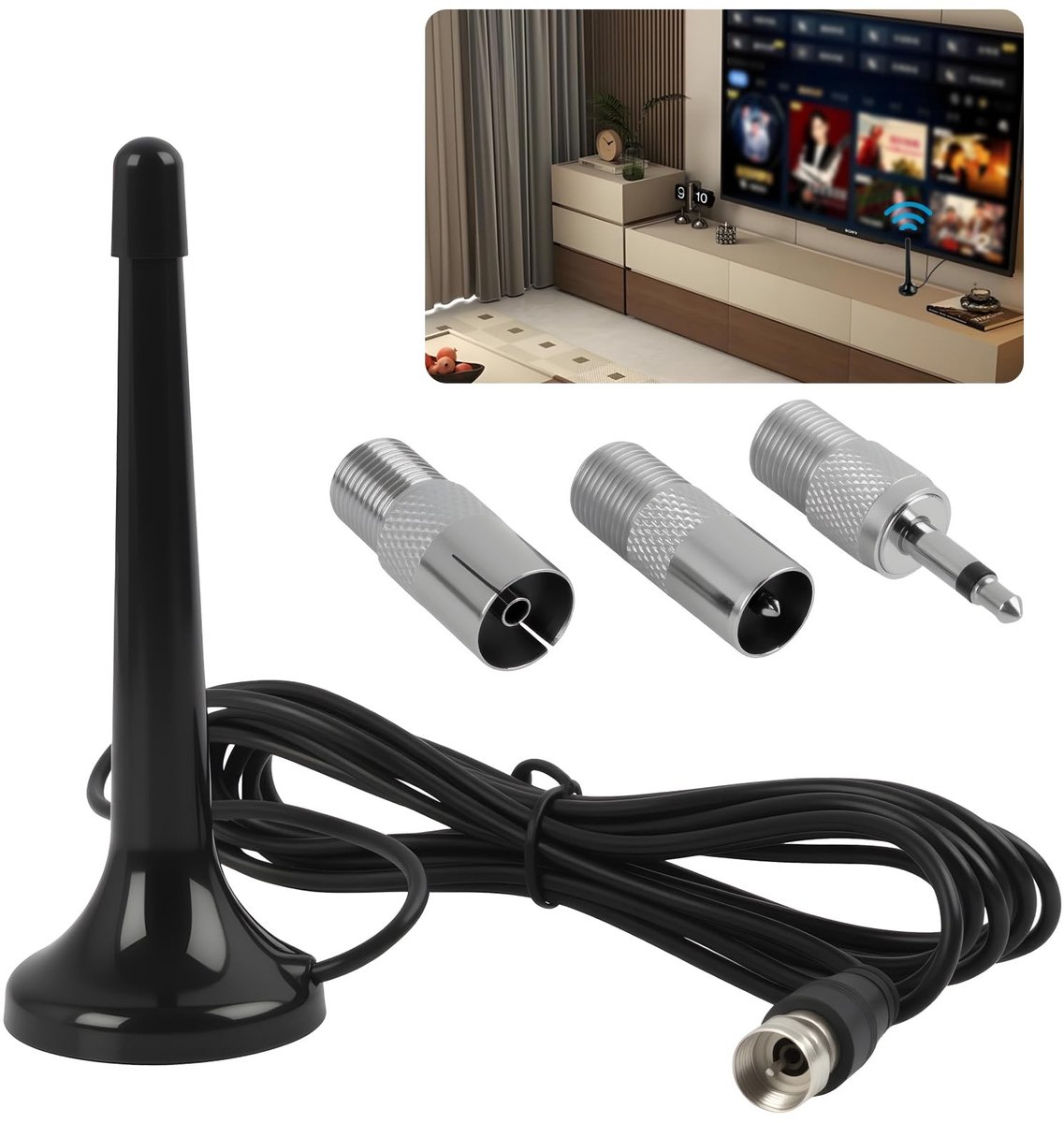 Dailygoods - Krachtige Radio-Antenne met Magneetvoet