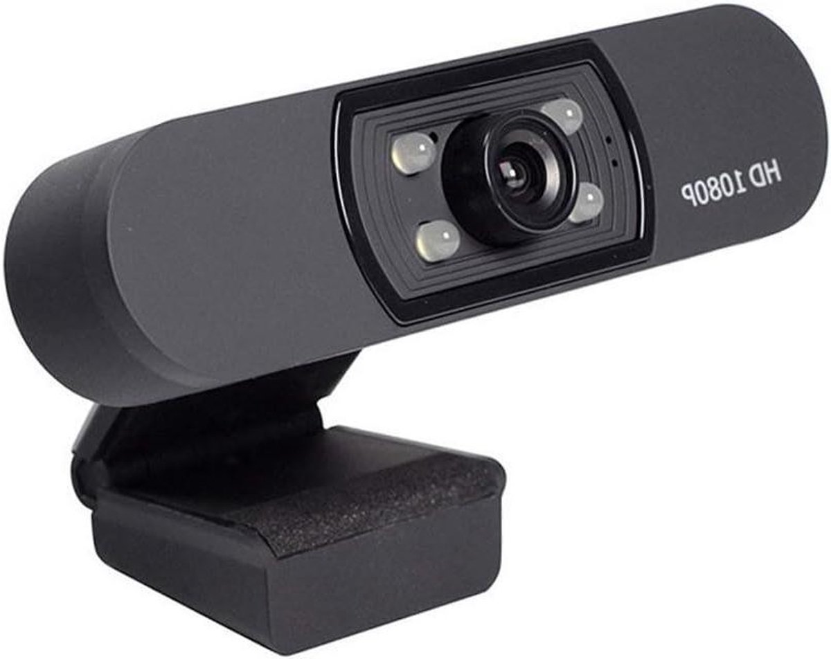 Webcam Camera - Computer Camera - Video Bellen - 180 Graden Clip - 1080P HD - Zwart