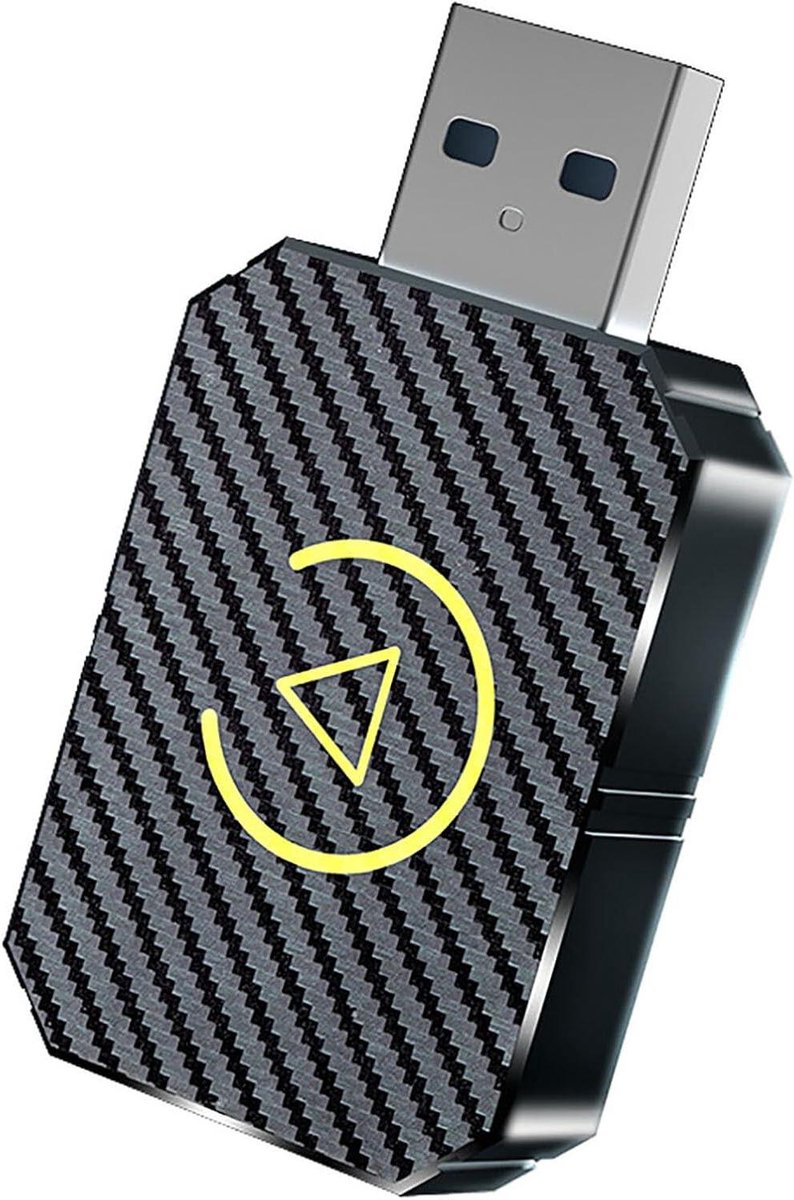 Carplay Adapter - Android Auto - Draadloos Rijden - 2-in-1 Converter - 10 mm - Zwart