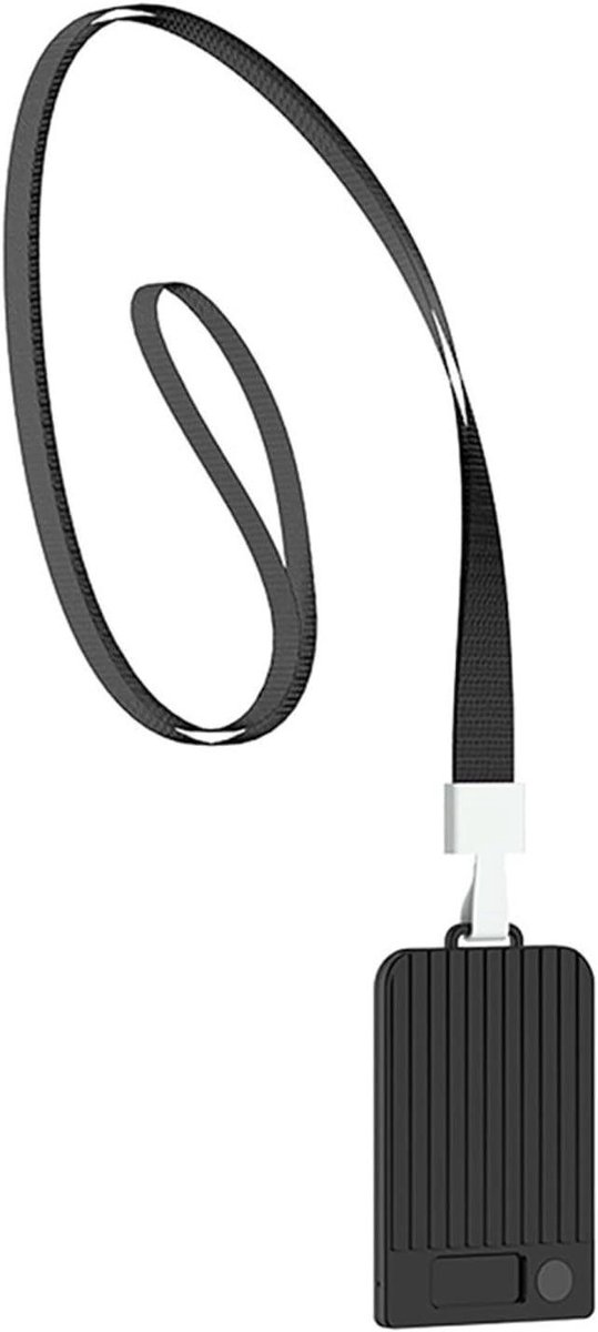 Beschermhoes Voicerecorder - Hoes met koord - Veilig opbergen - Magnetische houder - 12x11x3 cm - Grijs