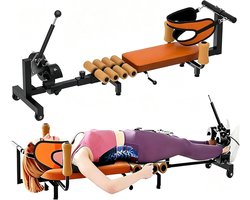 Rugstrekbank Inversietafel - Rugtrainer Nektrainer - Thuisfitness Rugverzorging - Verstelbare Lengte - Tot 130 Kg - Zwart