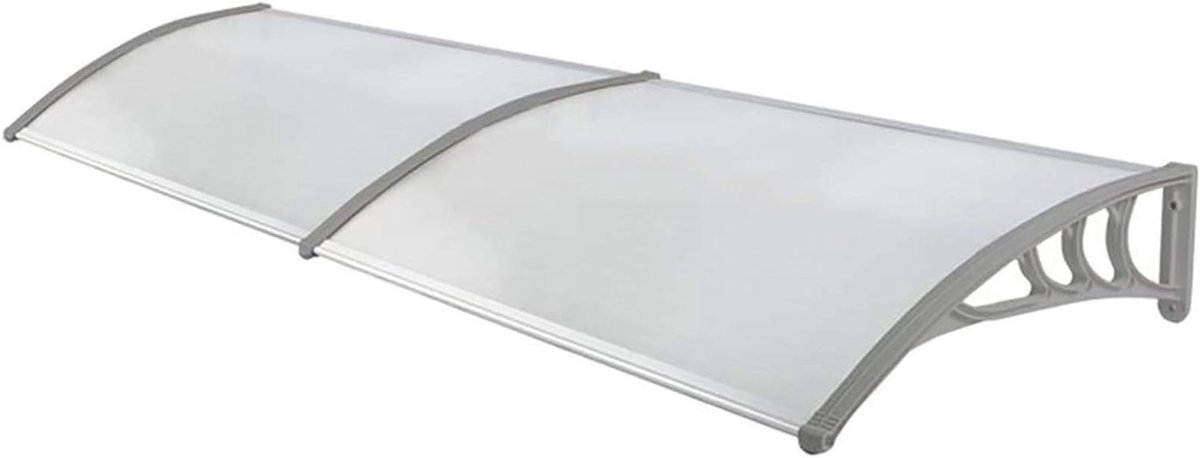 Deurluifel Luifel - Regenopvang Overkapping - Bescherming tegen Weer - Stootvast Polycarbonaat - 60x120cm - Transparant