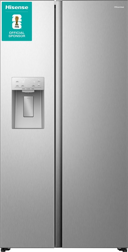 Hisense RS5P528STIE Amerikaanse koelkast 528L No Frost ijsdispenser waterdispenser RVS 178cm 40dB E-label