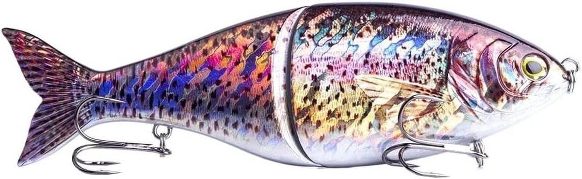Visaas Shad Glide - Kunstaas Groot - Vissen Vangen - Realistische Beweging - 50 Gram - Paars