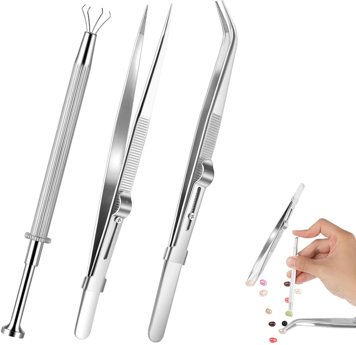 Dailygoods - Cosensi - Dailygoods - Dailygoody - Piercing Pliers Set - 3-delige RVS Gereedschap voor Precisie en Efficiëntie