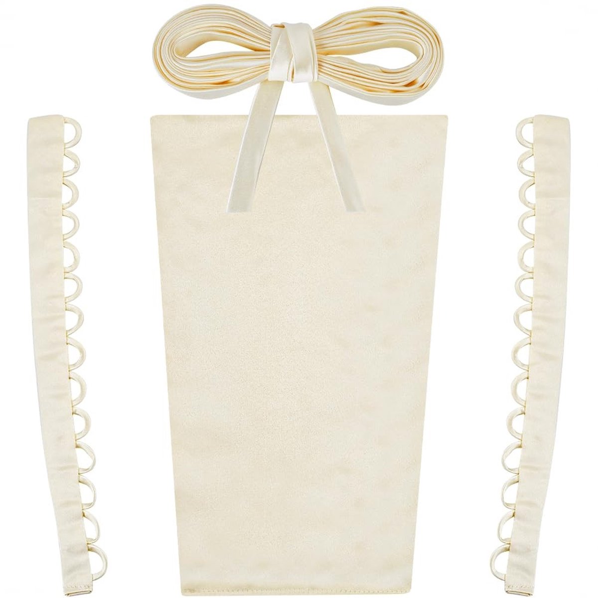 Dailygoods - Dailygoody - Trouwjurk korset kit - Verstelbare linten - Champagne - Satijn panel extender - Do-it-yourself accessoires - Geschikt voor formele jurken