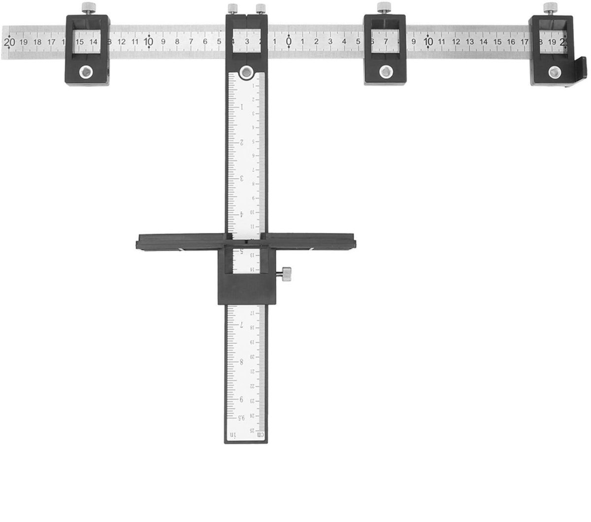 Dailygoods - Dailygoody - Handvat Jig - Multifunctionele Boormal - Verstelbaar - Gemakkelijk te gebruiken - Perfect voor Bouwvakkers - Inclusief Schaal in Inc