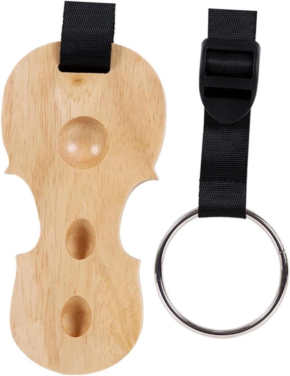 Cello Eindpinsteun - Antislip Pad - Muziek Maken - Houten Basis - 13.1x7.5cm - Houtkleur
