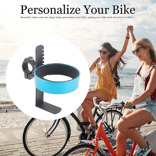 Fiets Bidonhouder - Fleskooi Beugel - Hydratatie Onderweg - Regendicht Duurzaam - Binnendiameter 76mm - Blauw — afbeelding 2