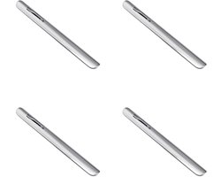 Tafelkruimelaar Kruimelveger - Kruimelkrabber Serveergerei - Tafel Snel Schoonmaken - Met Kledingclip - 4 Stuks - Zilver