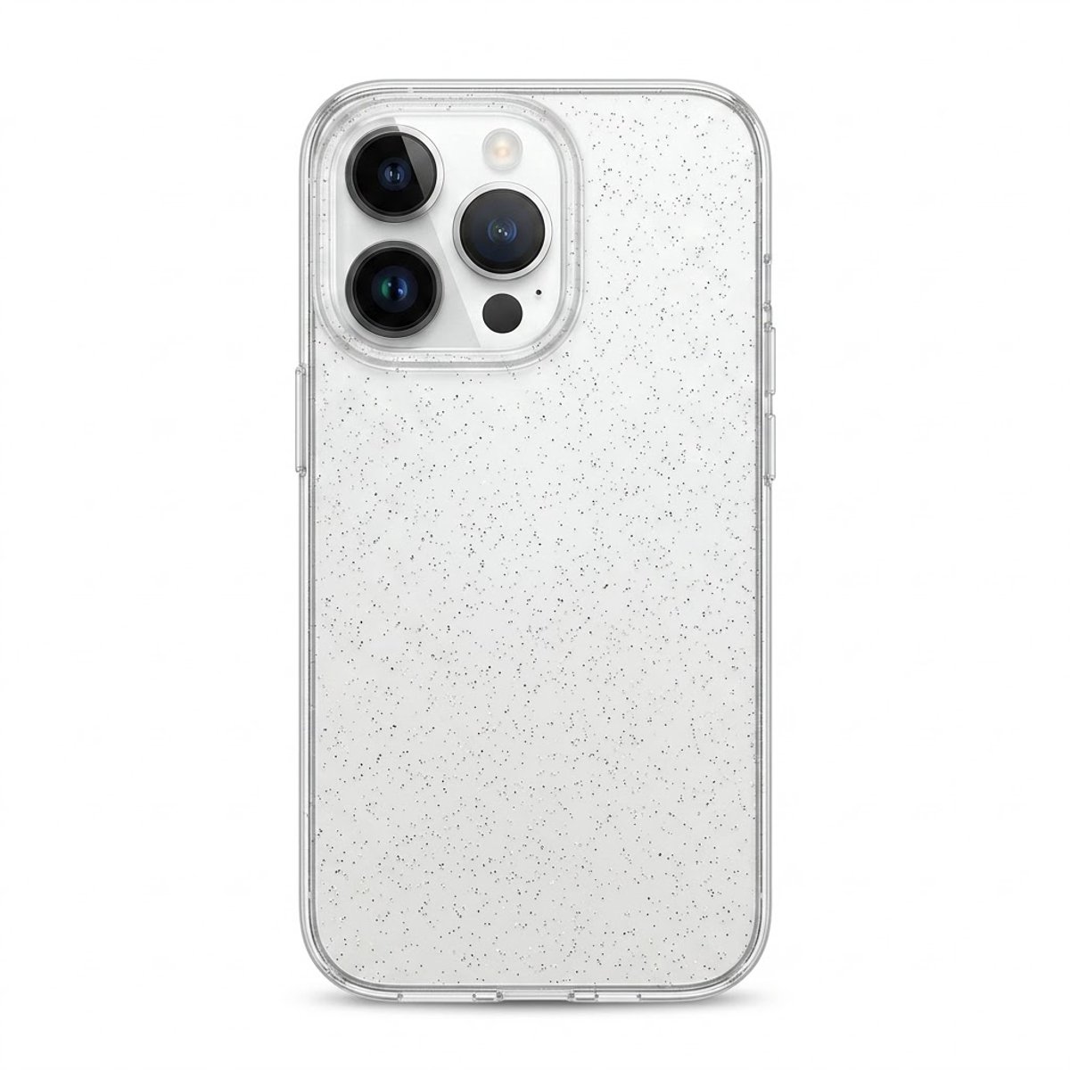 Glitter Hoesje Geschikt voor iPhone 16 pro max Telefoonhoesje Case transparant