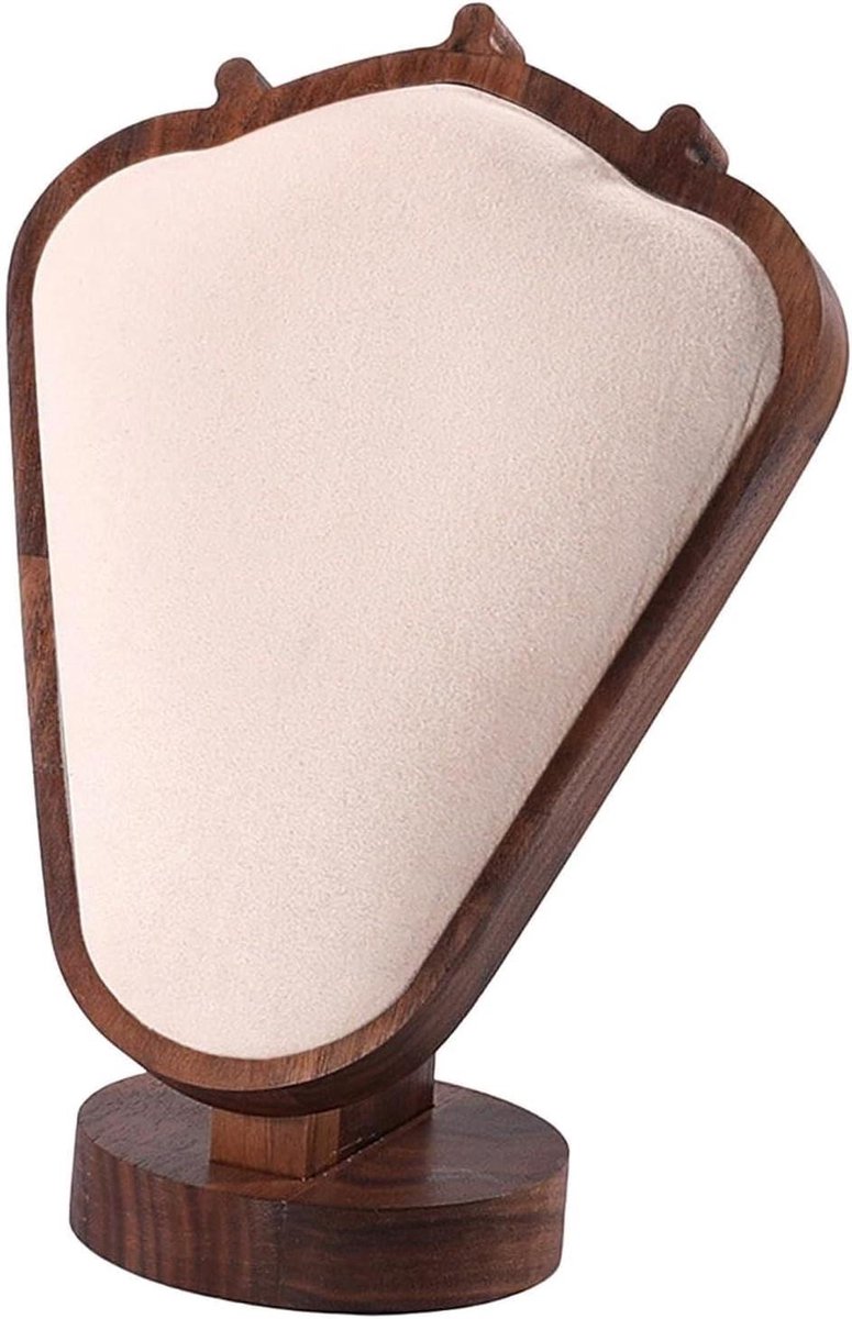 Sieradenstandaard - Kettinghouder Organizer - Sieraden Tonen - Stijlvol Decoratief - 21 cm Hoog - Beige