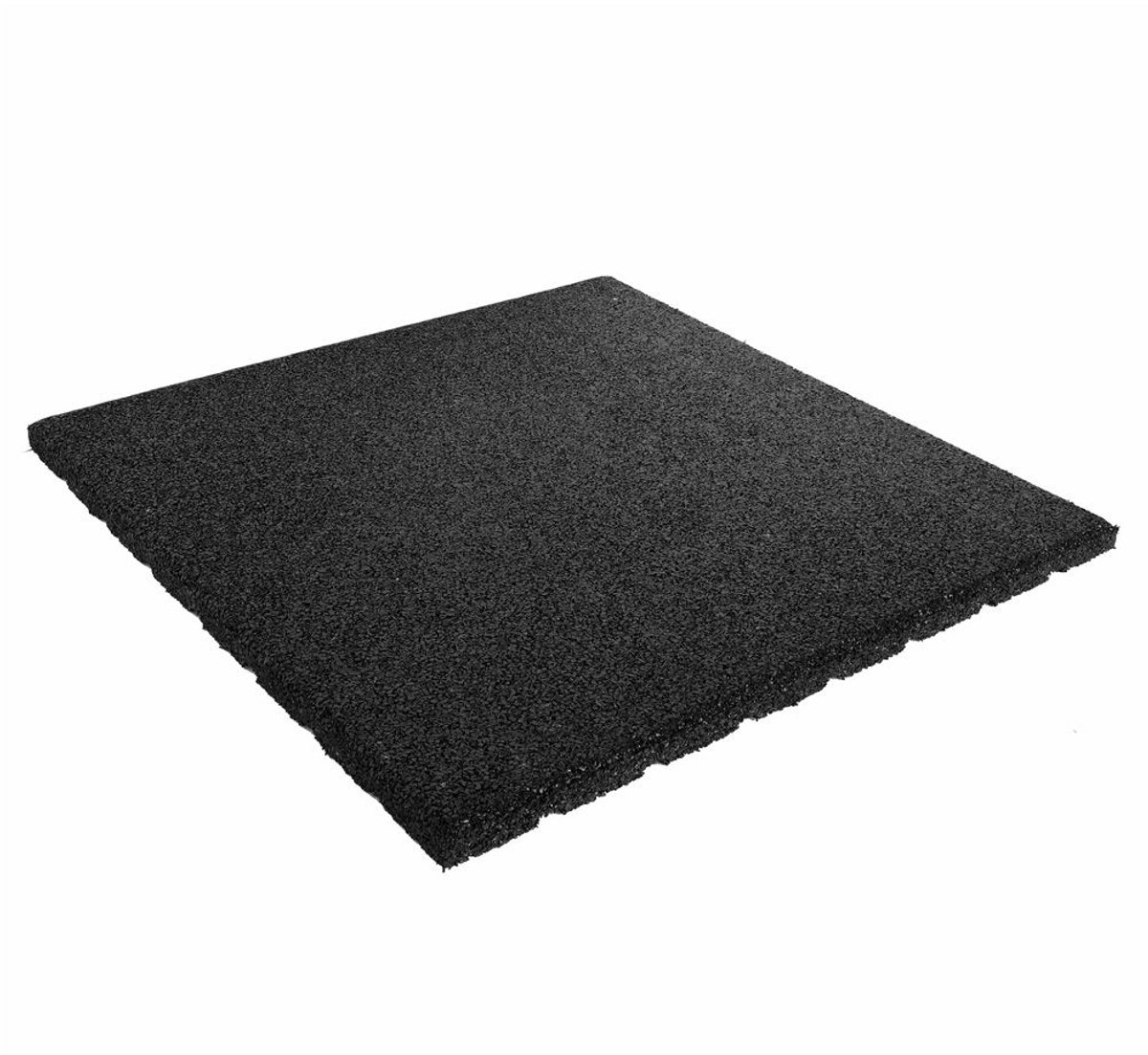 Rubber tegels 20 mm - 1 m² (4 tegels van 50 x 50 cm) - Zwart