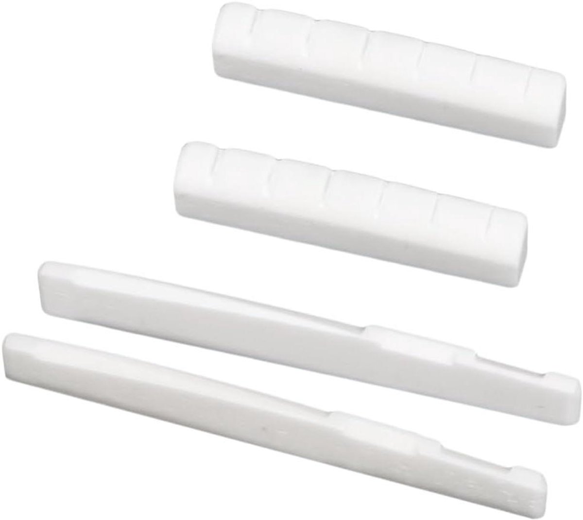 Gitaar Brugzadel Set - Brugkam Moer - Gitaar Onderhoud - Osbot Materiaal - Set van 2 - Wit