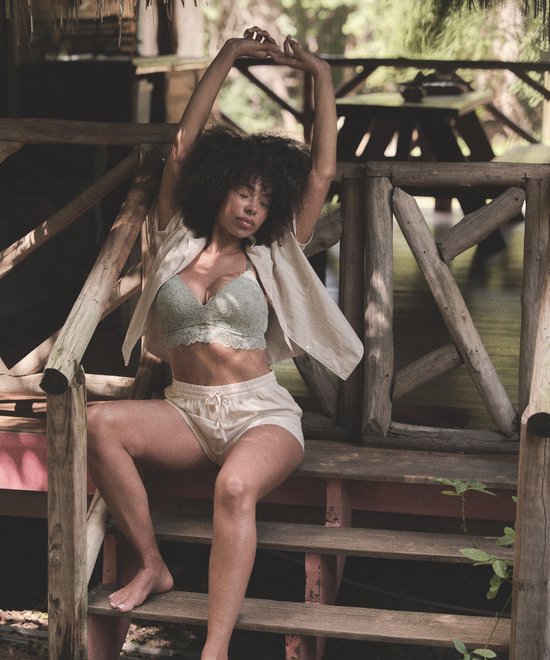 Hunkemöller katoenen pyjama top Beige