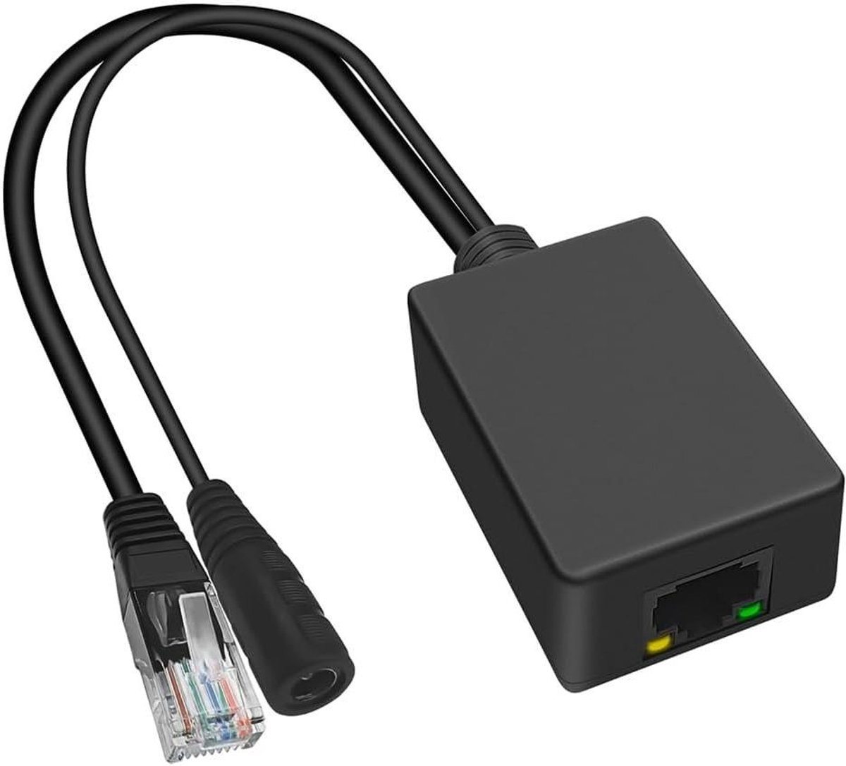 PoE Injector Converter - Netwerk Stroom Adapter - Apparaten Voeden - Gigabit Snelheid DC Conversie