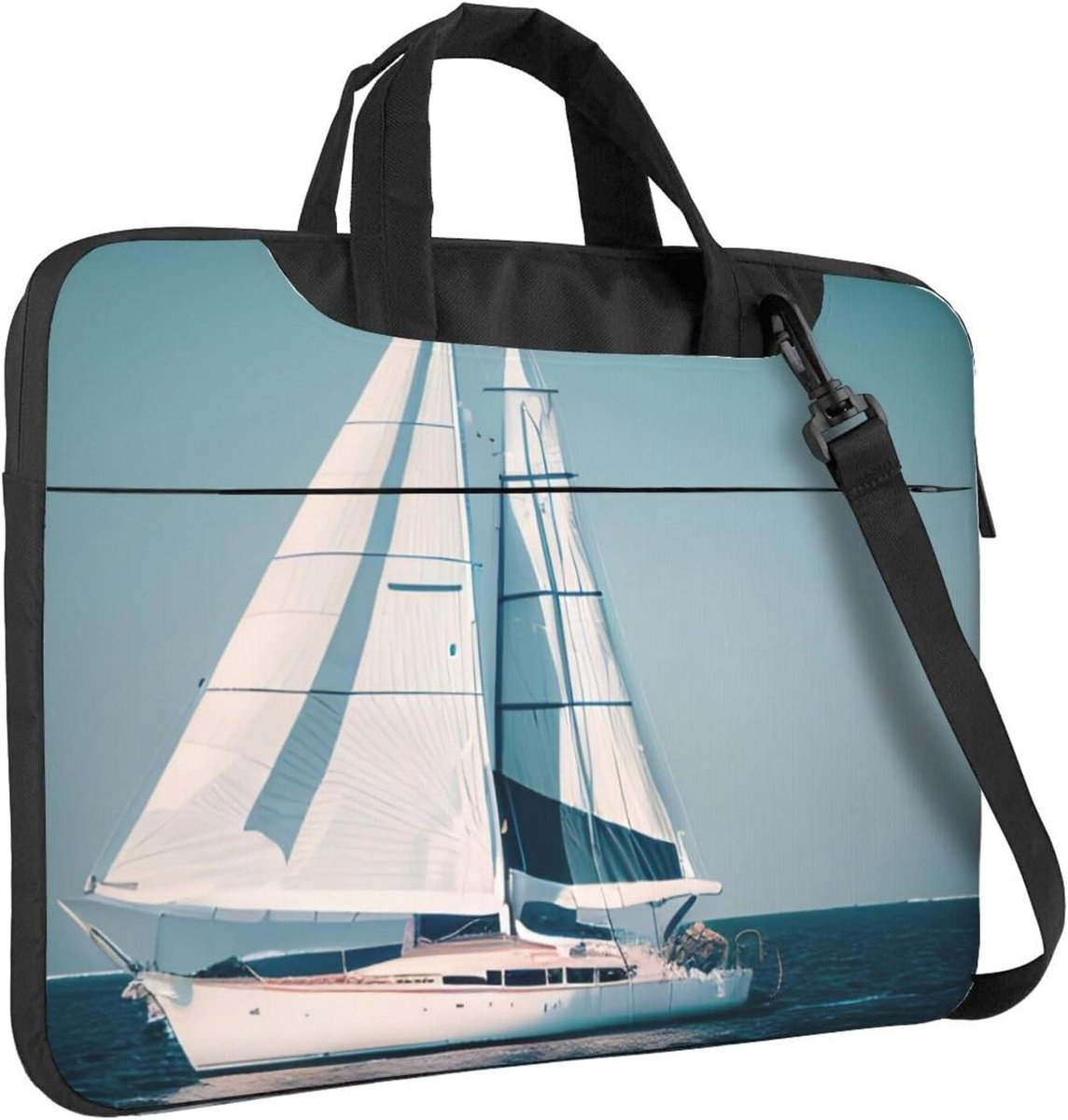 Laptop Tas - Computer Bag - Zakelijk Reizen - Waterafstotend Materiaal - Tot 15.75 inch - Zwart