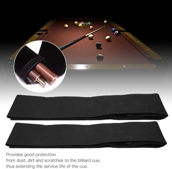 Biljart Keu Tas - Pool Stok Houder - Sport Benodigdheden - Verstelbare Schouderriem - 119 cm - Zwart — afbeelding 2