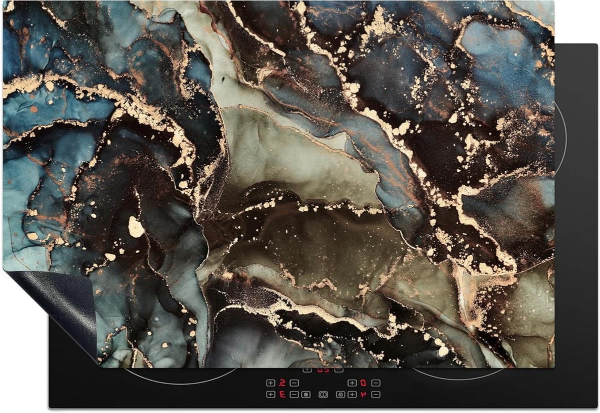 Inductiebeschermer - Kookplaat mat - Keuken verfraaien - Vuil en waterafstotend - 78x52 cm - Multicolor