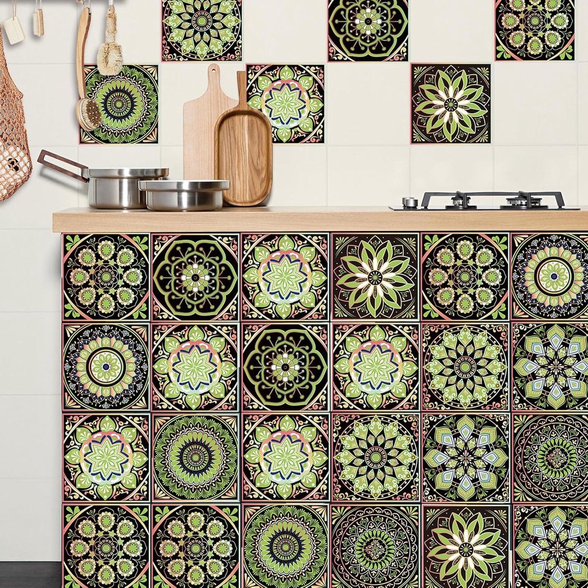 Tegelstickers Keuken Badkamer - Zelfklevende Wandtegels - Muur Decoratie - Waterdicht PVC