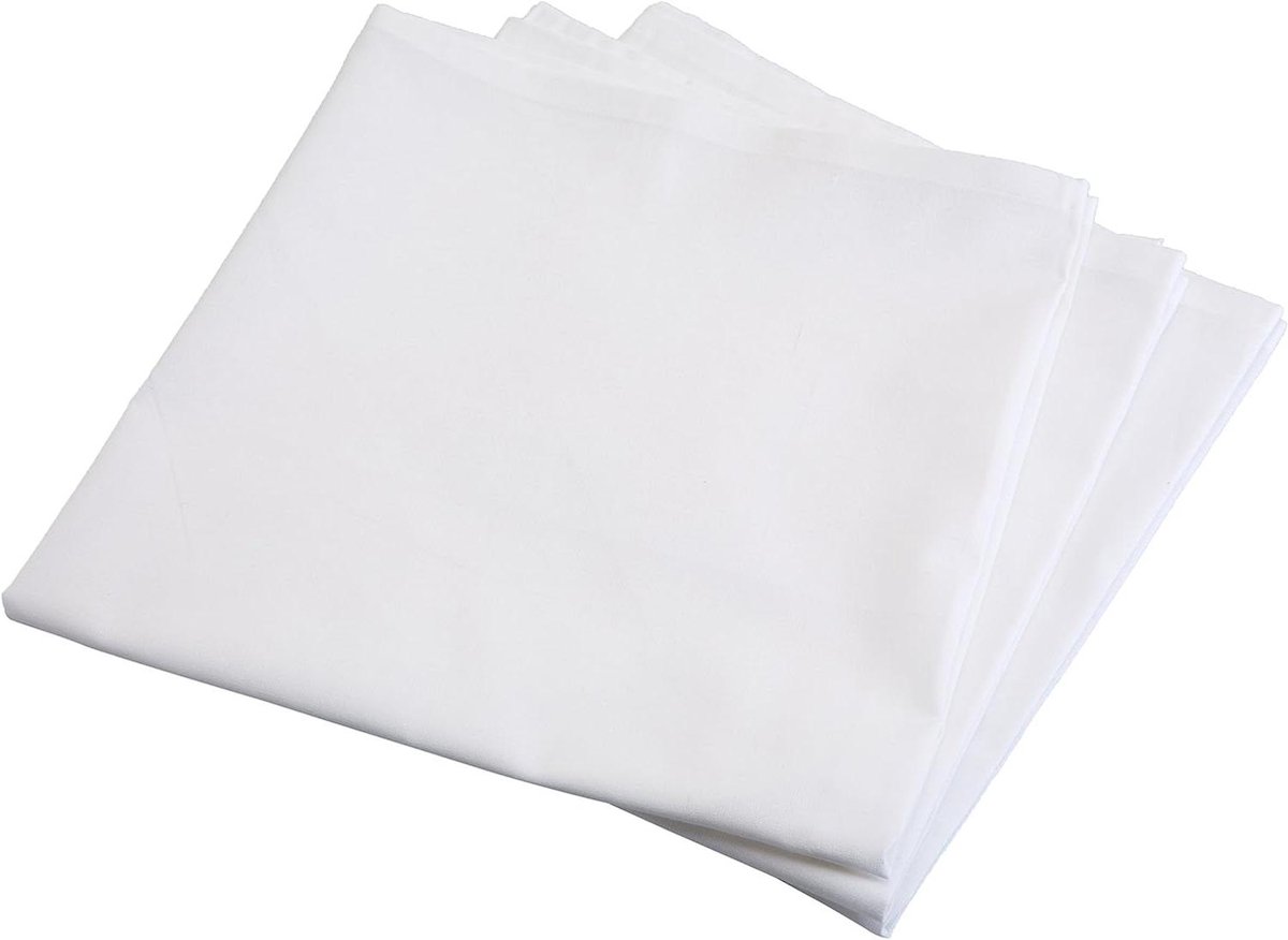 Keukenlinnen Set - Keukendoeken - Keuken opruimen - 100% Katoen - 77 x 55 cm - Wit