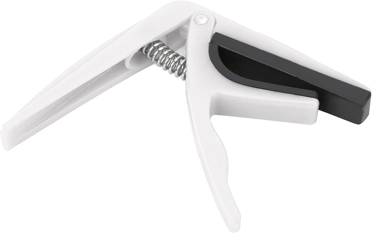 Ukelele Capo - Gitaar Tool - Muziek Maken - Eenvoudige Aanpassing - Mini Maat - Wit