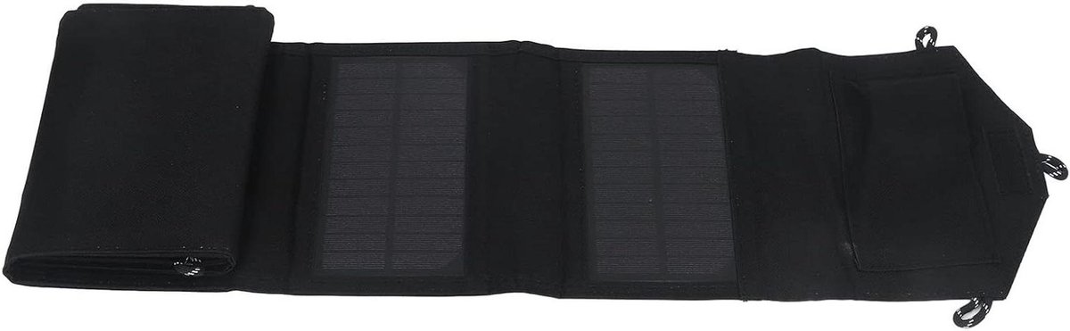 Zonnepaneel 20W - Draagbare Charger - Buiten Opladen - Dubbele USB Poorten - Opvouwbaar Ontwerp - Zwart