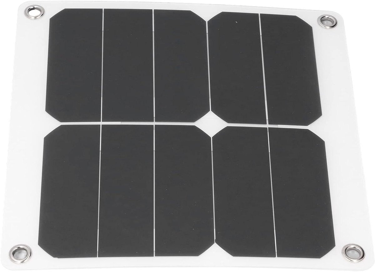 Zonnepaneeloplader - Zonne-energiebank - Buiten opladen - Hoge efficiëntie - 15W - Zwart