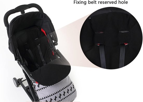 Voetzak Kinderwagen - Baby Dekje - Winterse Wandelingen - Waterdicht & Winddicht - 90x42 cm - Zwart — afbeelding 3