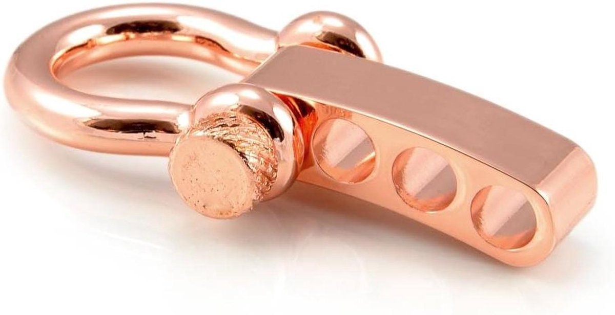Omega Schakels - Draaikoord Sluiting - Armbanden Maken - Roestvrij Staal - 10 Stuks M - Metallic Koper