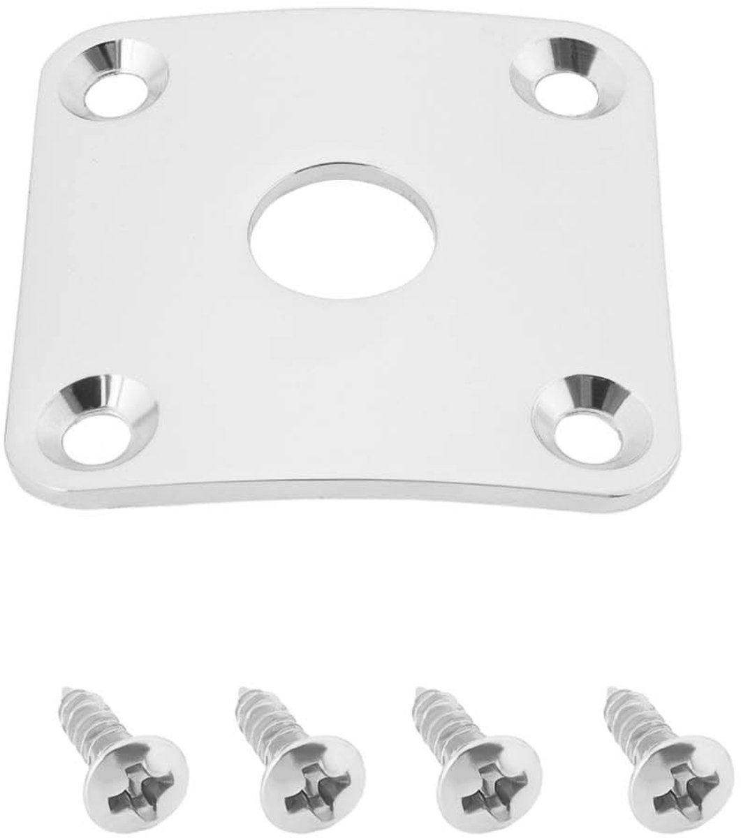 Innovra - Cosensi - Dailygoods - Vierkante Elektrische Gitaar Socket Cover met Schroeven 35x35mm
