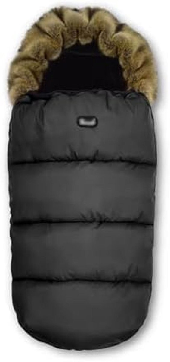 Universele Voetenzak - Kinderwagen Voering - Warmte Buiten - Water- en Winddicht - 105 x 45 cm - Zwart van Universele — afbeelding 4