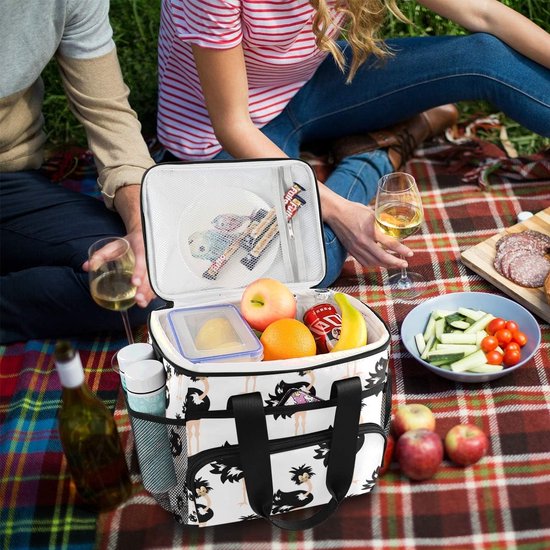 Leuke dierlijke koeltas - Geïsoleerde lunchbox - Picknick en uitjes - 3D-print patroon - 15L inhoud - Multi — afbeelding 2