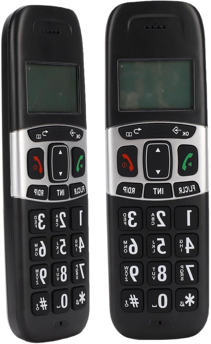 Draadloze Telefoon Set - DECT Telefoon - Thuis Bellen - Oproep Blokkeren - 300 Meter Bereik - Zwart