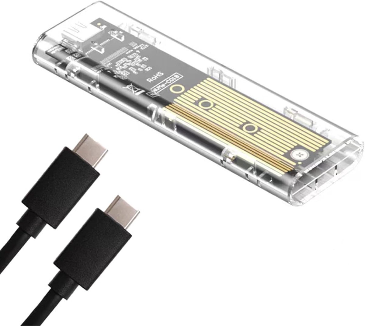Cosensi - M.2 NVMe PCIe SSD Behuizing Adapter USB C 3.2 Gen 2 10 Gbps