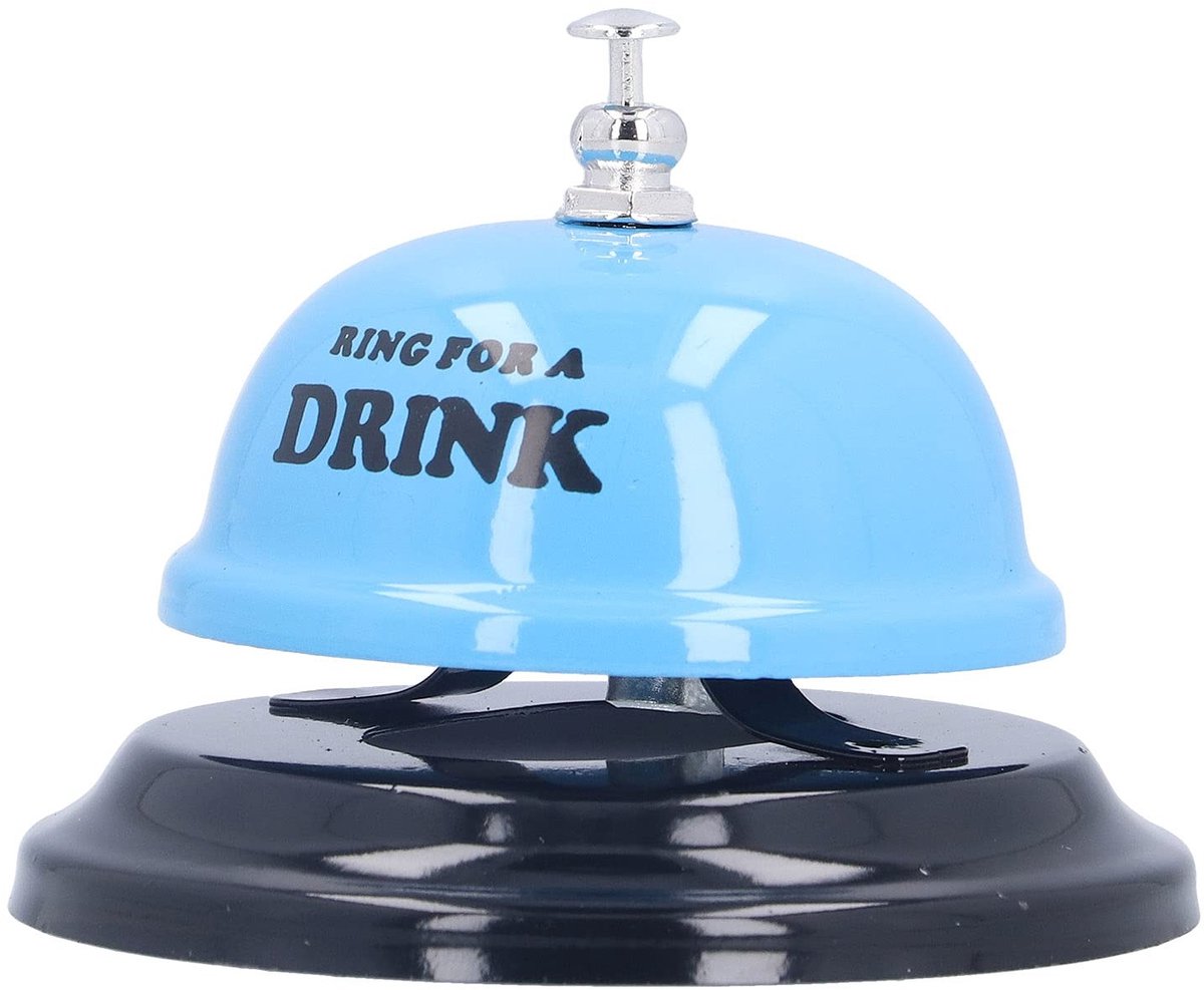 Dailygoody - Oproepbel - Servicebel voor Bureau - Duurzaam en Stijlvol - Blauw - Geschikt voor Restaurants - Ideaal voor Schooldiners