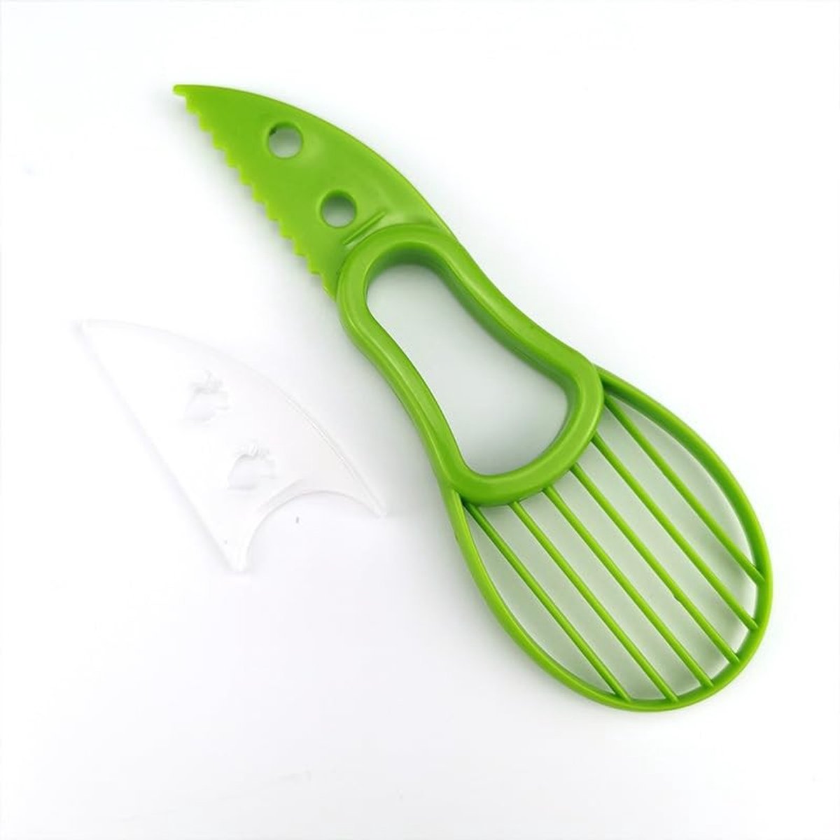 Cosensi - Dailygoods - Set van 2 Avocado-Snijmessen met Reinigingsborstels