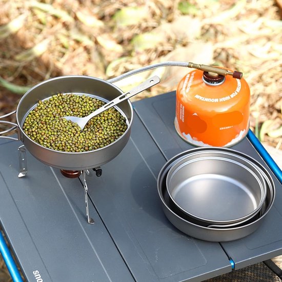 Lichte Titanium Koekenpan voor Kamperen en Wandelen — afbeelding 4